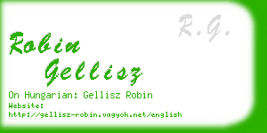 robin gellisz business card